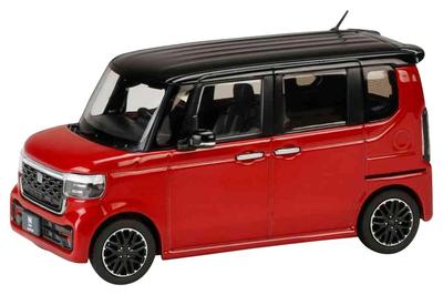 HJ43 1/43 Honda N-BOX CUSTOM Premium Crystal Red Metallic & Black Baigtas produktas