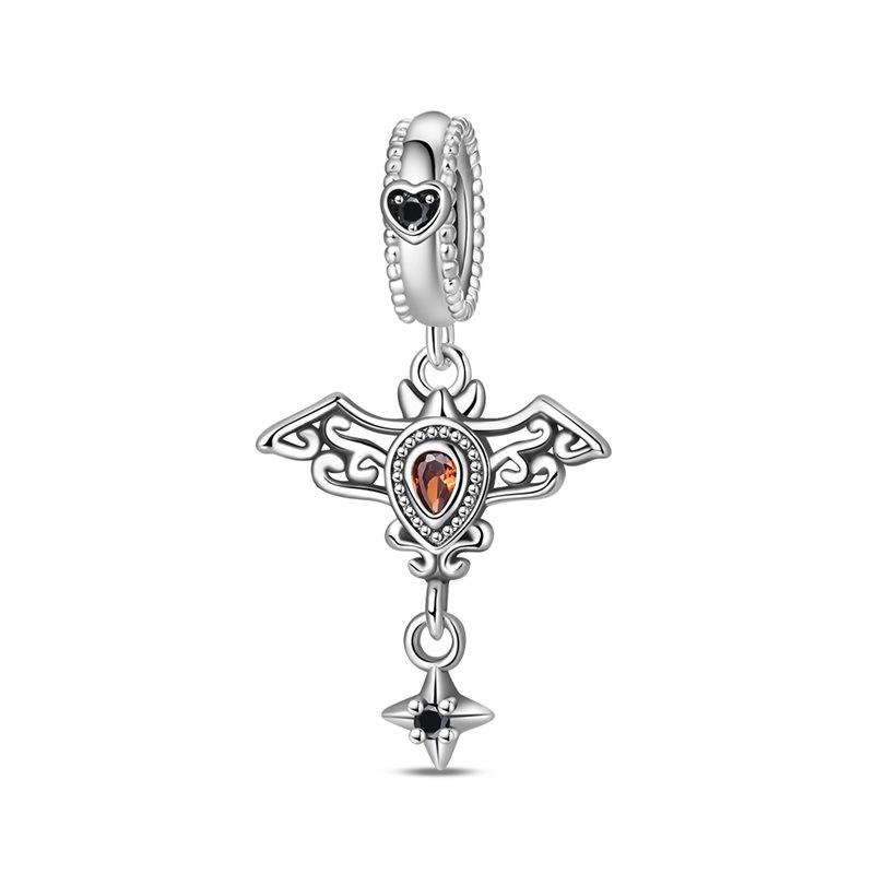 Halloween Glamour Skull Pumpkin Candy Pendant Bead Ornament Bracelet Accessories Copper