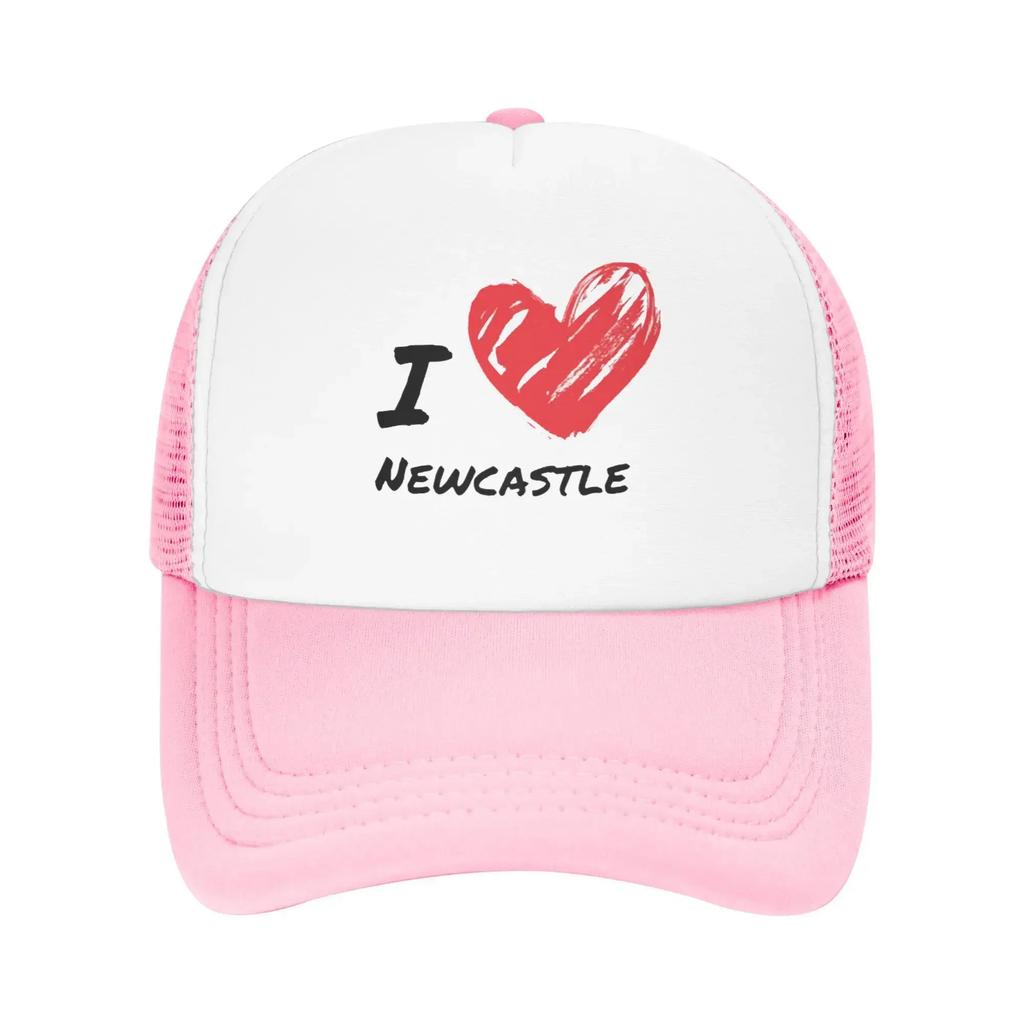 I Love Newcastle Forever Summer Mesh Baseball Caps Men Camping Female Beach Dad Hat Peaked Cap