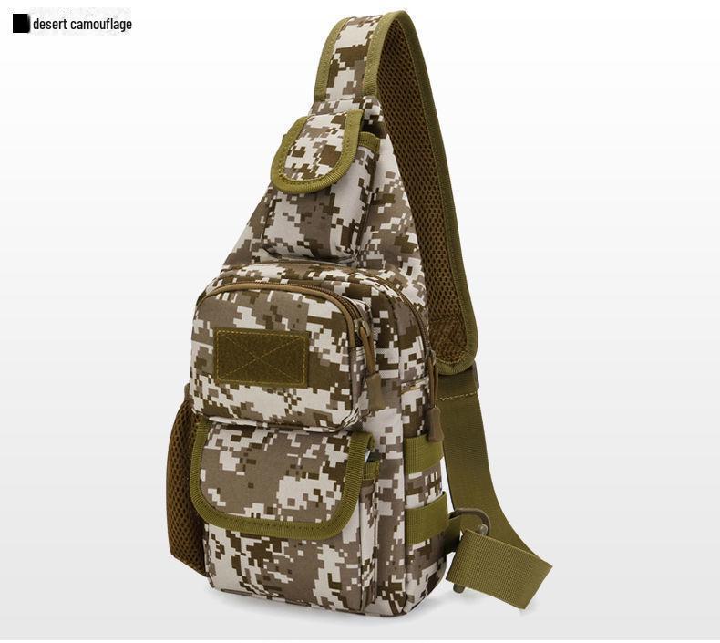 Men's Casual Sports Chest Bag with Water Bottle Holder - Ideal for Travel, Leisure, Cycling, and As a Messenger or Shoulder Bag.