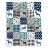 French Bulldog Digital-printed Polyester Bedroom Velvet Flannel Soft Sofa Cover Blanket Fleece Soft Sofa Cover Blankets for Beds