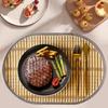 Braided Placemats 43x30cm Heat Resistant Table Mats for Dining Tables Christmas Halloween Woven Washable Non-Slip Place mats