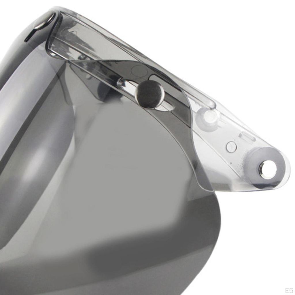 Windshield Visor with 3 Snaps for Flip Bubble