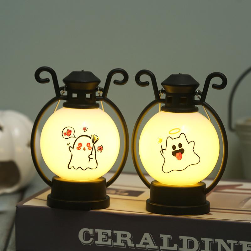 Halloween Pumpkin Lantern Ghost Festival Decoration LED Night Light Party Supplies Portable Lantern Halloween Gift