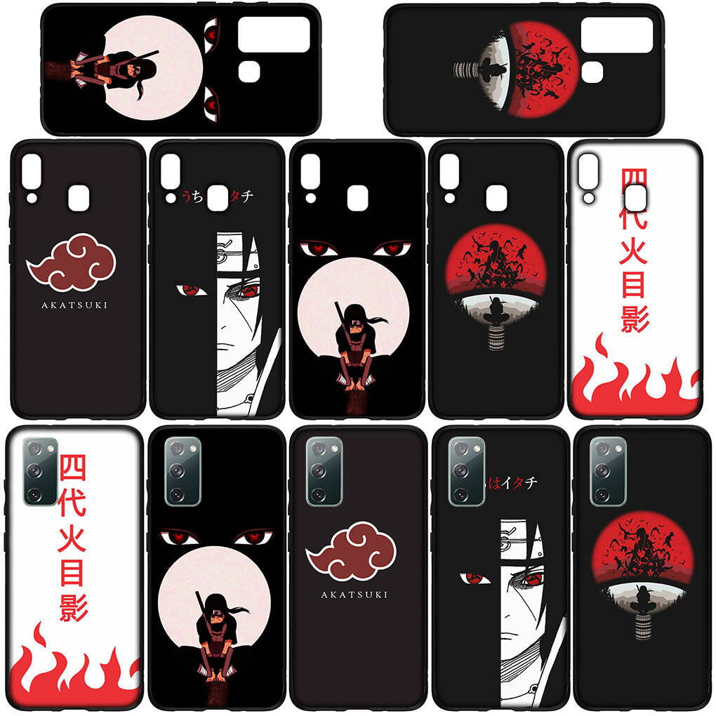 Phone Case for iPhone 17 15 16 Plus Redmi Note 14 12 11 13 Pro Max Huawei P30 P20 Lite OPPO A60 A40 A80 A18 A16 A54 Akatsuki Sasuke Naruto Anime Cover
