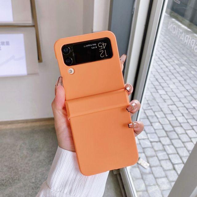 Mattierte Hautfreundliche Rundumhülle für Samsung Galaxy Z Flip 4 Hülle Zflip3 Stoßfeste Hartschale für Samsung Z Flip 4