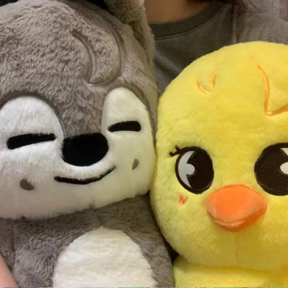 50cm Plush Toy Wolfchan Kawai Cartoon Stuffed Animal Plushie Doll Large Size Strayki ds Plush Sleeping Pillw Gift