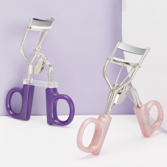 Stainless Steel Eyelash Curler with Ergonomic Handle Volumizing Precision Eye Lash Curler Natural Long Lasting Lashes Curling Tools for Women Makeup