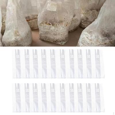 20 Pieces Bags with Vents Tear Resistant Sealable Substrate Grain for Garden Farm