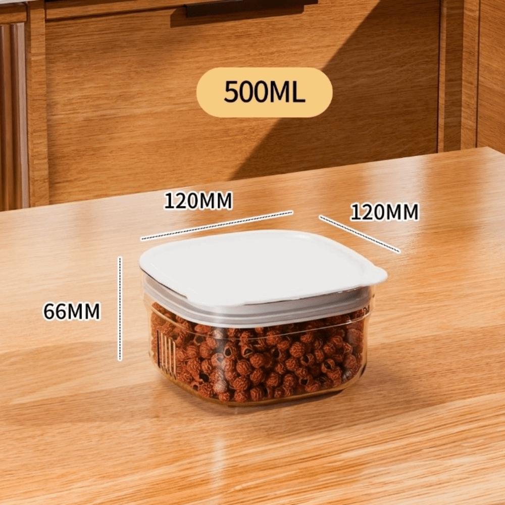 Plastic Sealed Jars Stackable Design Sealed Lids Kitchen Storage Jars Multi-size Fresh Keep Boxes Grain Storage Containers