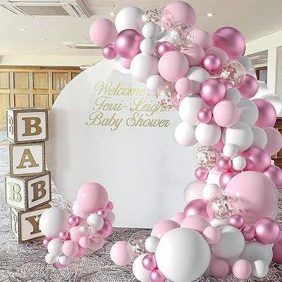 Kit de ghirlande cu baloane Decoratiuni pentru Ziua Îndrăgostiților Confetti Petrecere de aniversare Baloane pentru Baby Shower Mireasă Nuntă Ziua de naștere Petrecere de aniversare