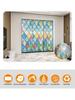 Window Privacy Film Stain Glass Window Film Rainbow Window Film Window Clings Non-Adhesive Reusable Decorative for Room