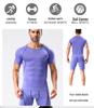 Men's Quick-Dry Elastic Sports T-Shirt - Breathable Ice Silk Short Sleeve Fitness Wear