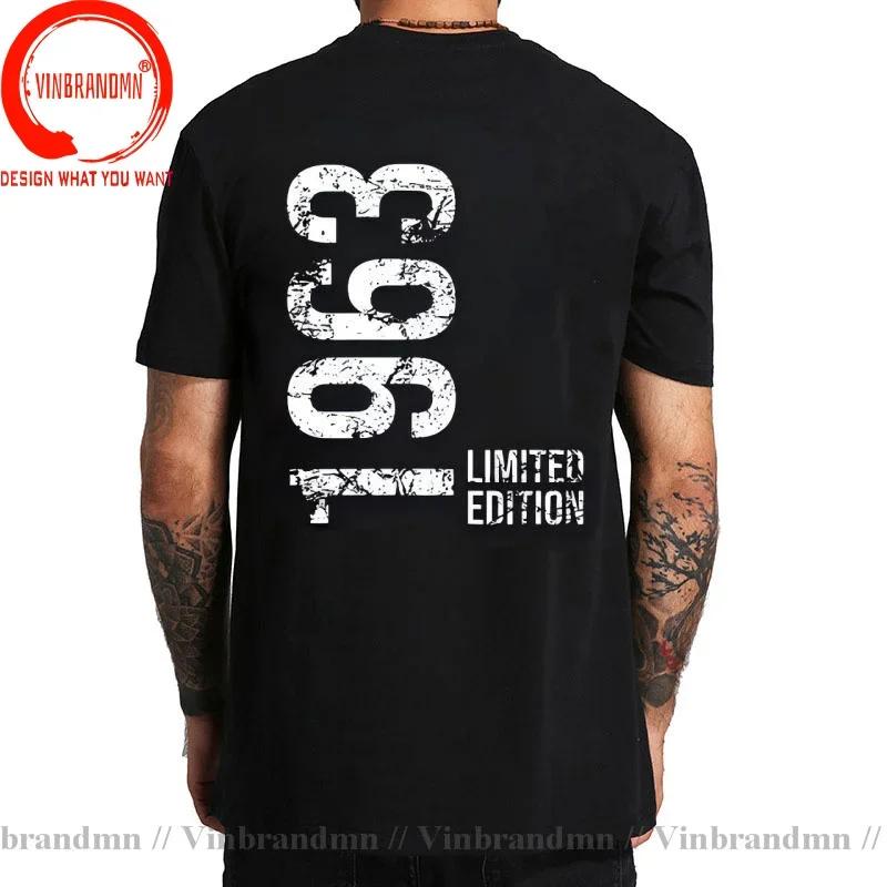 Novelty 63th Birthday 63 Years Retro Vintage Limited Edition 1963 T Shirts Graphic Cotton Streetwear Gifts Born In 1963 Tshirt