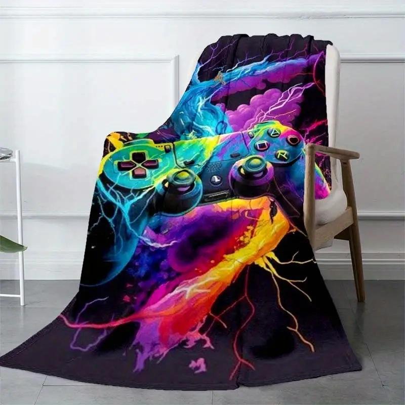 Game Controller Blanket Flannel Blanket Nap Sofa Office Bed Camping Multi-Function Blanket