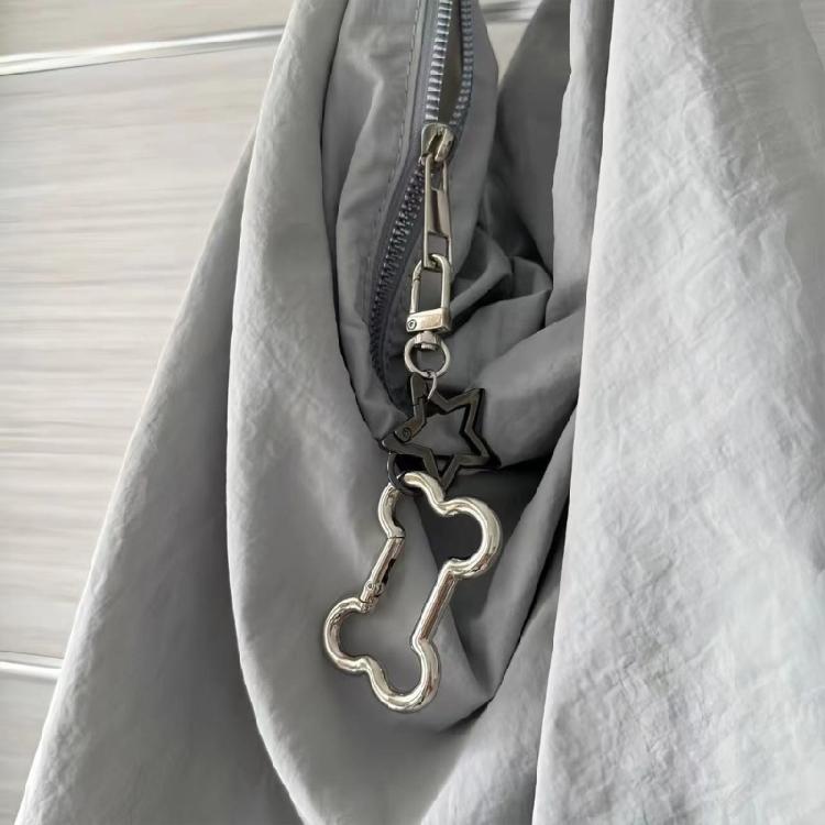 Hollow Keychain Charm Fashionable Key Ornament Fashion Key Holder Unique Keyrings Unisex Key Adornment Alloy Texture