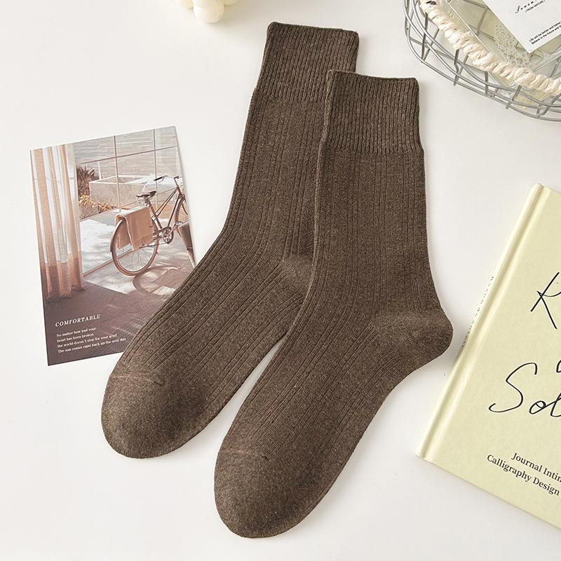 Cashmere Socks Men'S Medium Tube Socks Keep Warm In Season, Super Thick Fleece Wool Socks, Thickened Deodorant Men'S Socks In Winter