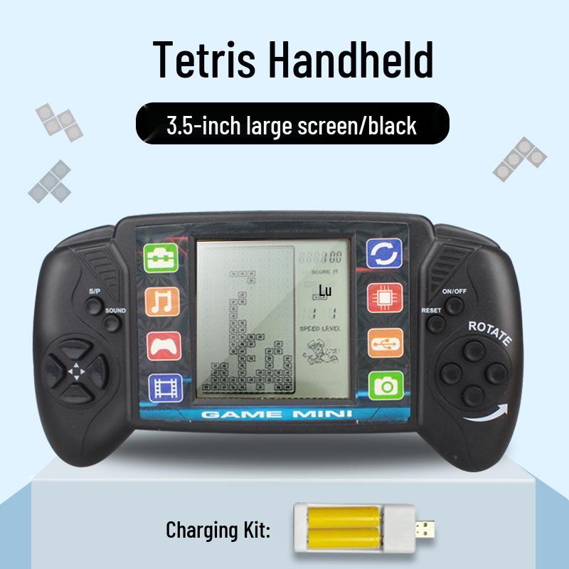 Classic Nostalgic Tetris Game Console for Children - Educational Retro Handheld Toy Gift
