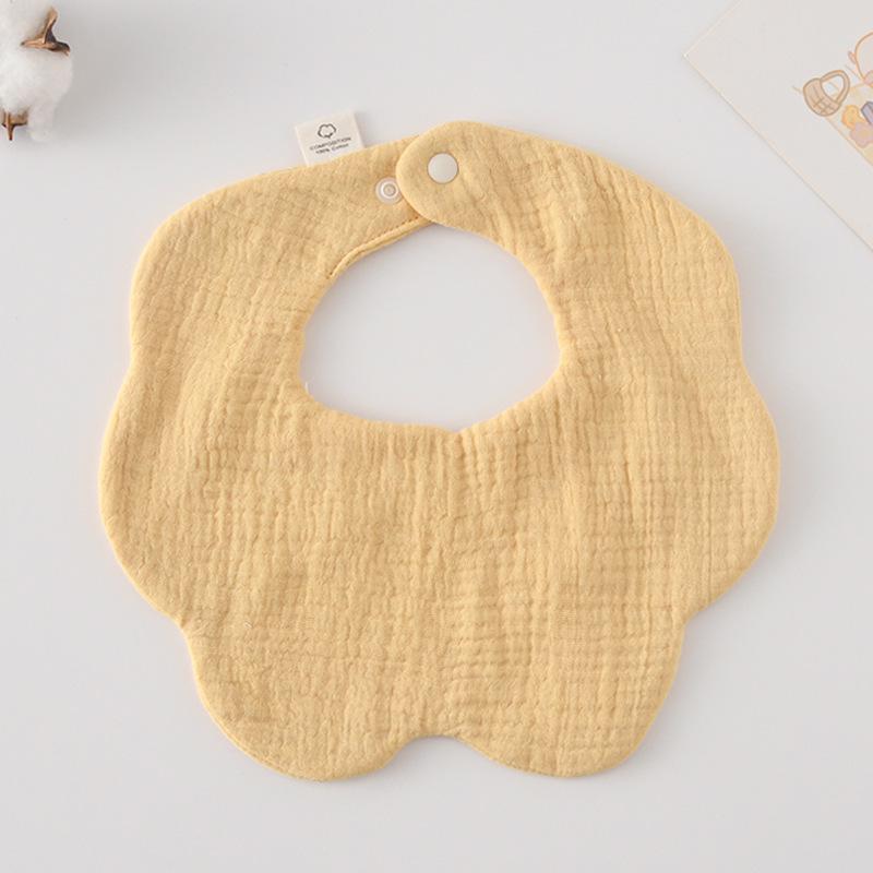 360-Degree Pure Cotton Petal Baby Drool Bib