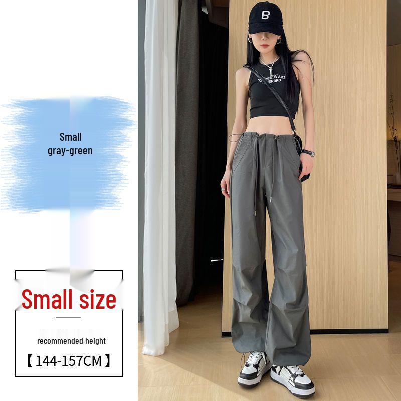 Women's American Style Quick-Dry Summer Joggers with Drawstring, Low-Waisted Loose Fit for Casual Hiking