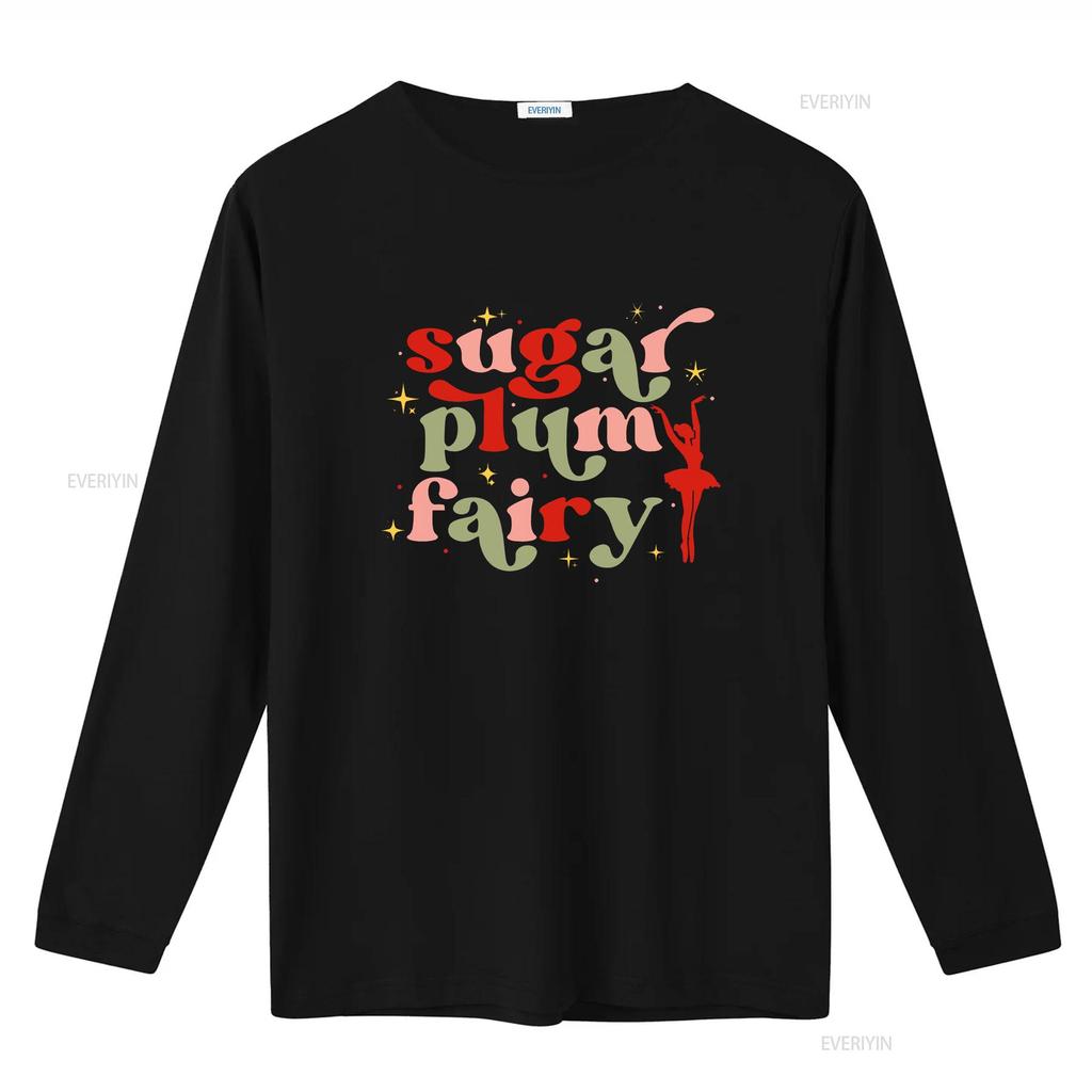 Sugar Plum Fairy T Shirt Retro Christmas Kids for Toddler Holiday Toddlers Girls Vintage Washed Casual Slightly Fashion