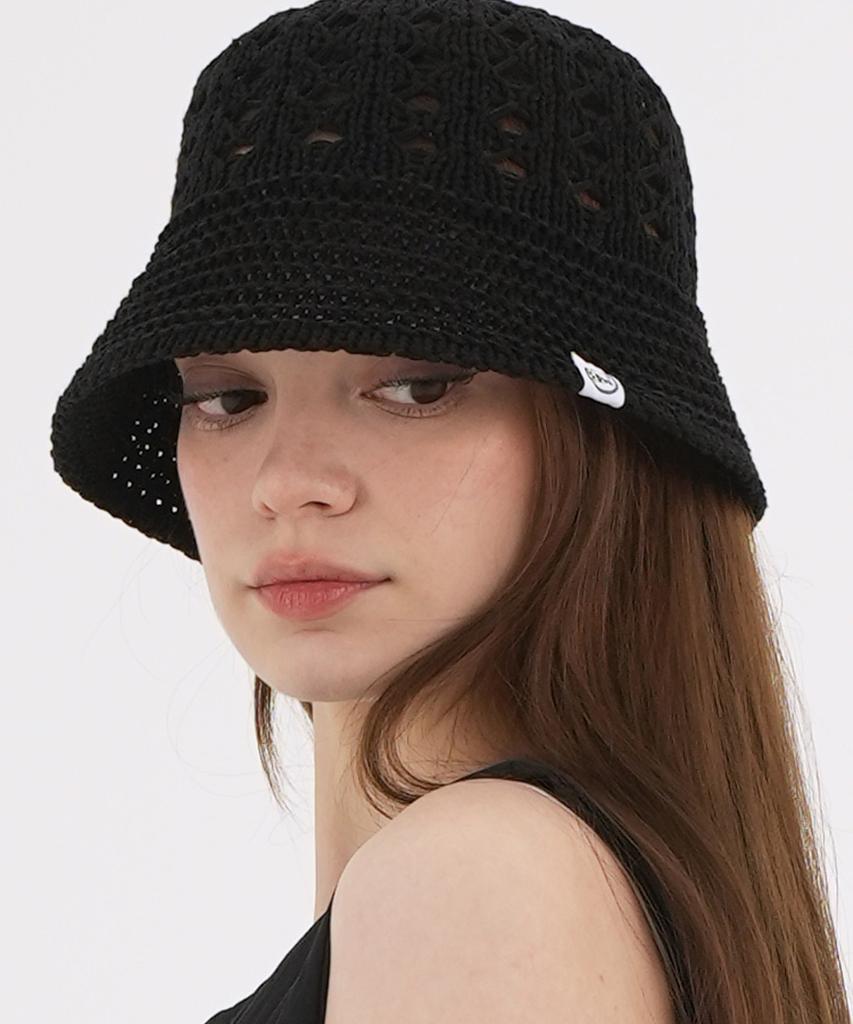 THE-ABON Women'S Summer Peaky Knitted Bucket Hat Beige