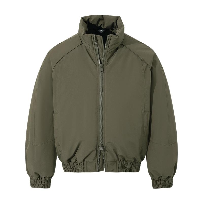 Jackets Men's Winter Outdoor Loose Versatile Cotton Clothes Men's Solid Color Stand Collar Tops