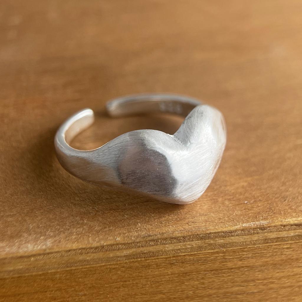 BF CLUB 925 Sterling Rings for Women Simple Geometric Handmade Irregular Retro Gold Narrow Ring Allergy For Birthday Gift