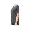 Nike Solid Color Logo Print Loose Round Neck Short Sleeve T-Shirt Women Tops Gray 938439-010