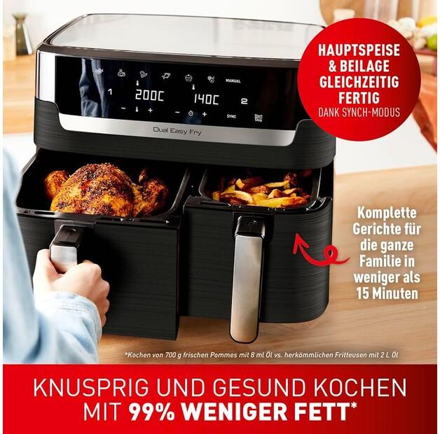 Фритюрница Tefal EY9018 Dual Easy Fry (EY901810)