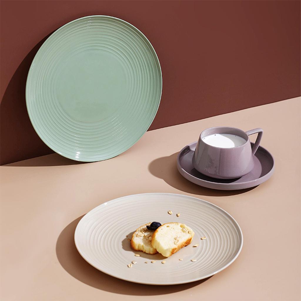 European 250ml Ceramic Cup with Tray Multi-Use Novelty Simple and Elegant Water for Hotel Gifts
