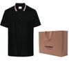 Burberry Polo de algodón con franja de icono 80840171