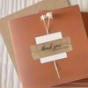 Brown Kraft Paper Thank You Stickers with English "Thank You" Labels - Bulk Packaging for Business, Receipts, Invoices & Customer Appreciation