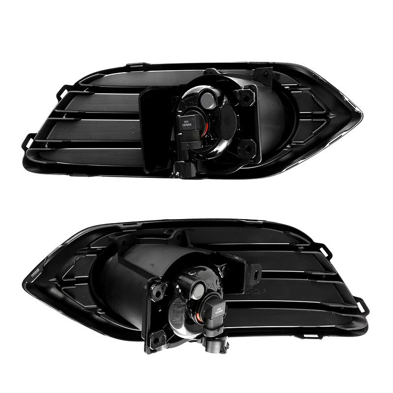 A Pair Car Fog Light Assembly Car Accessories Front Bumper Driving Fog Lamp With Bezel+Harness Fit For Honda HRV 2019 2020 2024