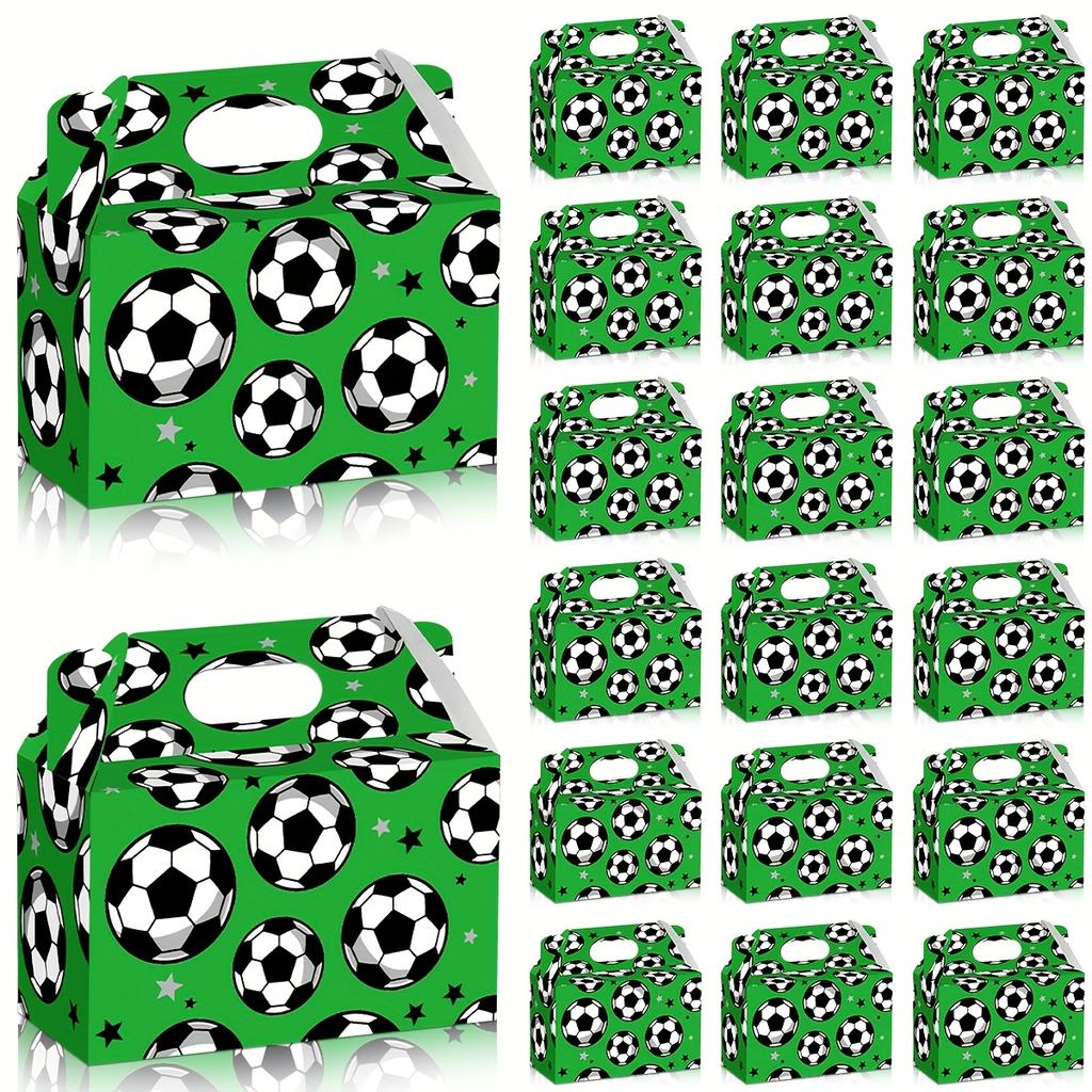 8/12/16pcs Handheld Football Candy Box Sports Snack Box Birthday Party Football Theme Party Decoration Supplies