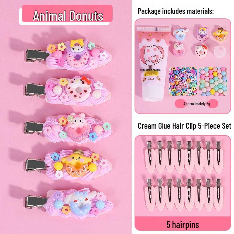 

Детский набор для изготовления заколок для волос своими руками: Милые смоляные аксессуары для самодельных заколок для волос