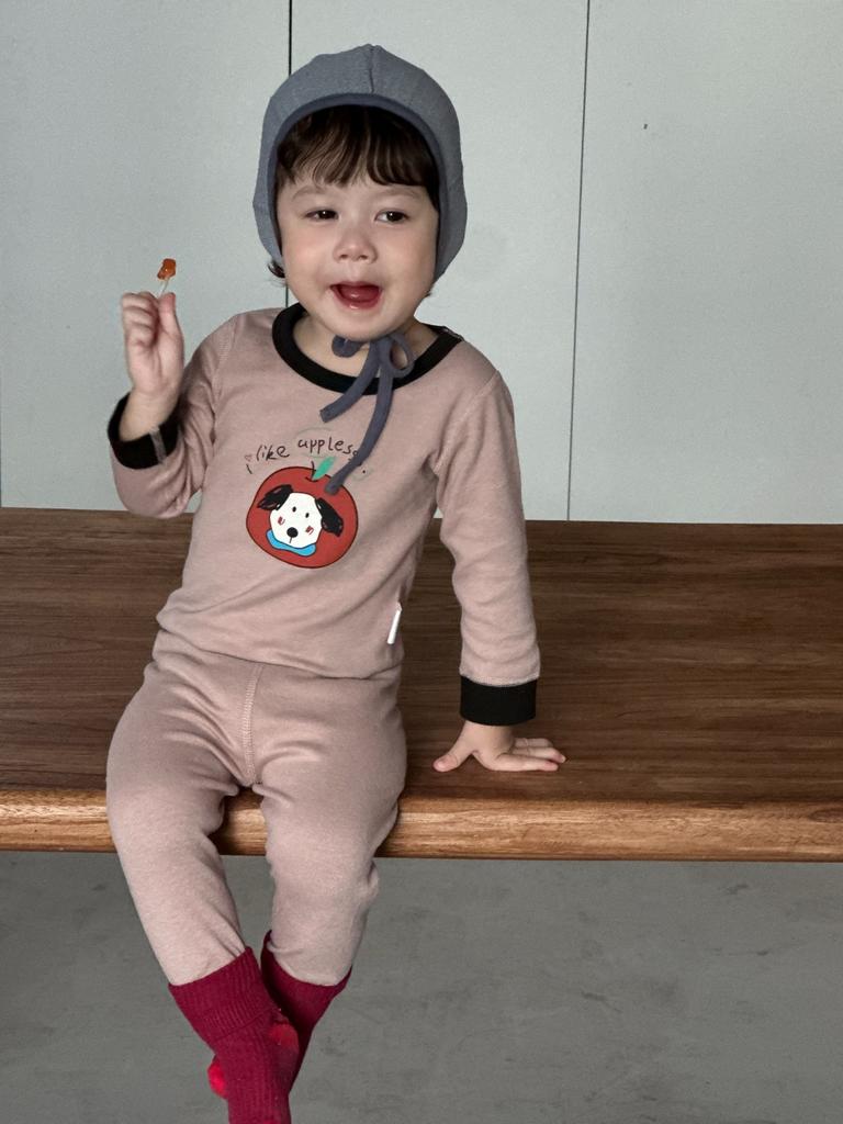 [Upgraded Version] Children's Pajamas and Girls' Class A Long Johns, Long Johns, Wool Pull-up Rack Homewear Set