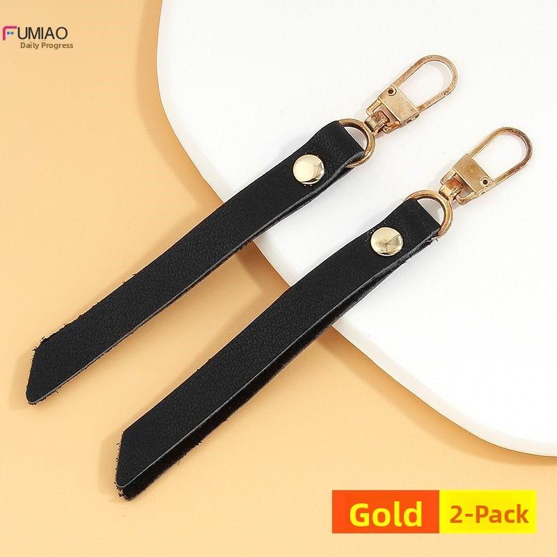 Detachable Leather Zipper Pulls Head for Bags Clothes Outerwear Replacement Accories Home Sewing DIY Materials Tools