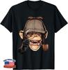 Chimpanzee Detective Great Ape Chimp Primate Animal Lover T-Shirt