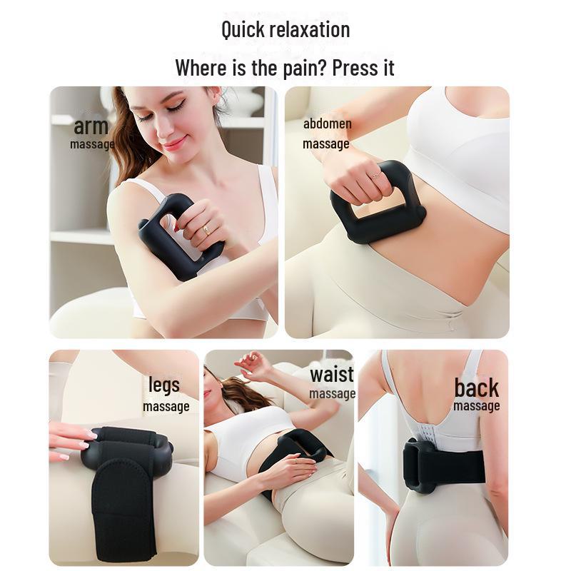 Fascia Ring Fat Burning Electric Neck & Shoulder Massager - Mini Vibration Muscle Relaxer for Men & Women