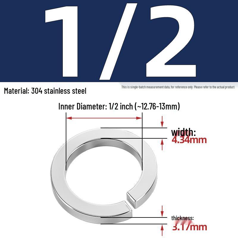 US UK Standard 304/316 Stainless Steel Anti-Loosening Spring Lock Washer