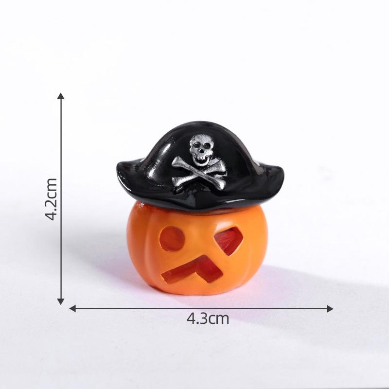 Halloween Glowing Skull Pumpkin Haunted House Micro-landscape Decorative Accessories Mini Ornaments