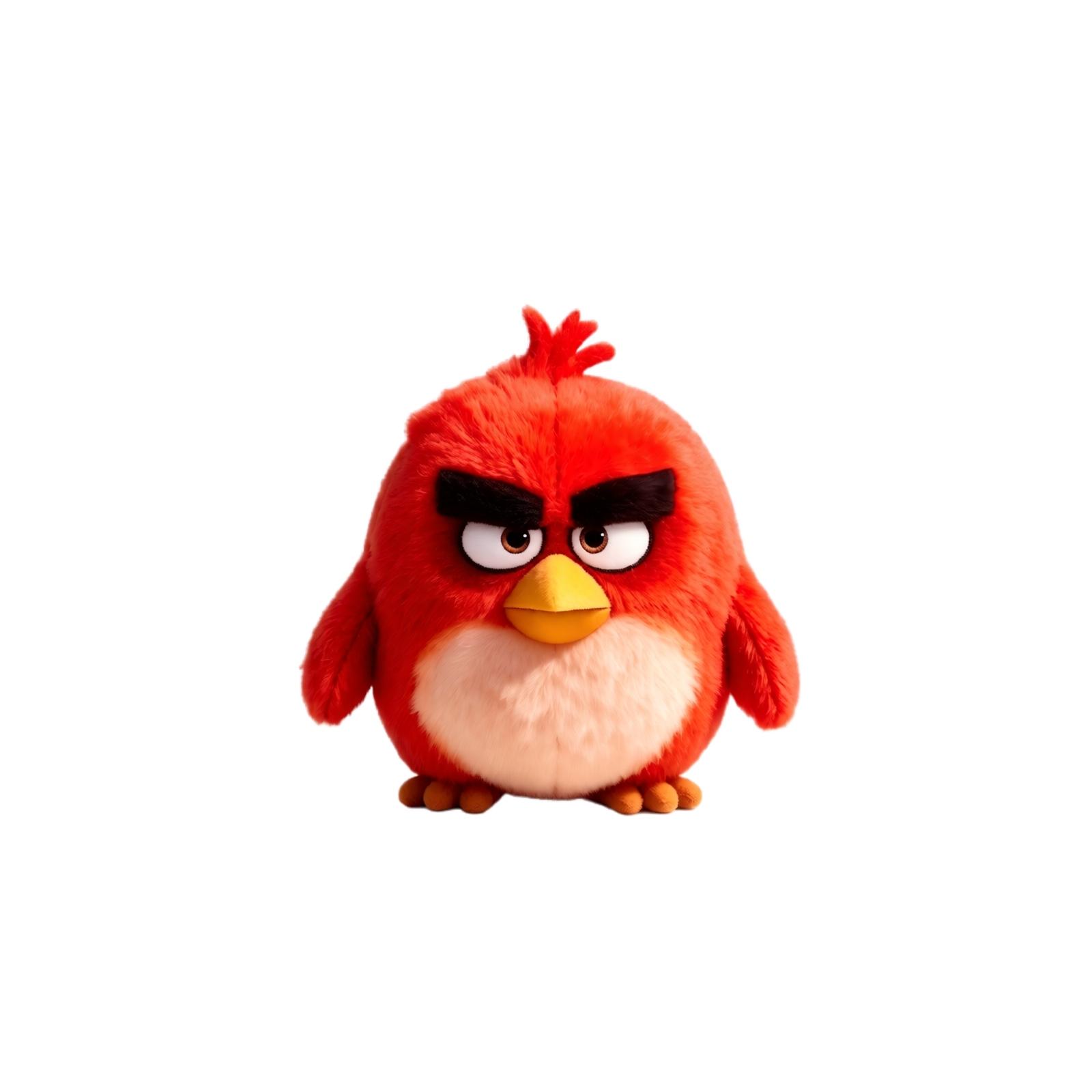 Bird Plush Stuffed Toy - Soft Cute Plushie Stuffed Animal for Kids, Birthday Gift красный