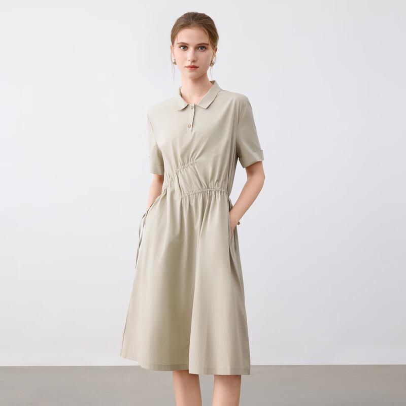 Elva's Island Women's Short Sleeve A-Line Midi Dress