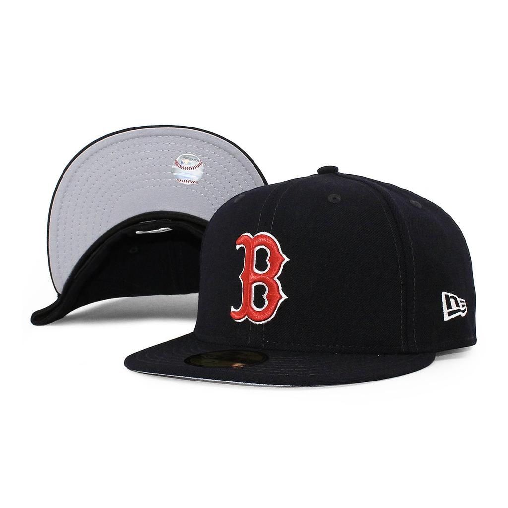 [New Era] 7 (approx. 55.8 Cm) Cap 59FIFTY Boston Red Sox MLB GREY BOTTOM FITTED CAP NAVY BOSTON RED SOX 5950 Hat [Used]
