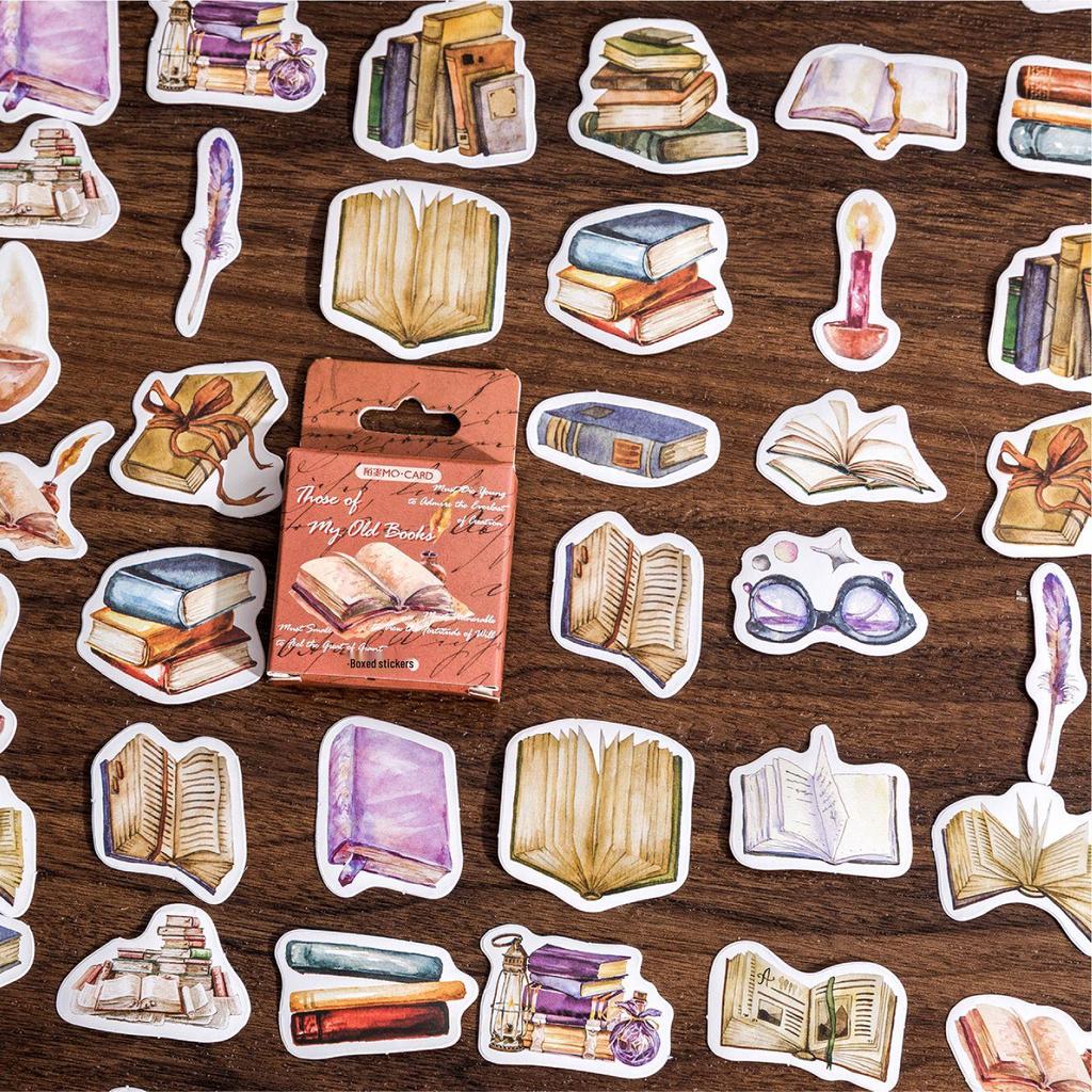 Retro Journal DIY Sticker Pack: 46 Self-Adhesive Sealing Stickers for Decoration.