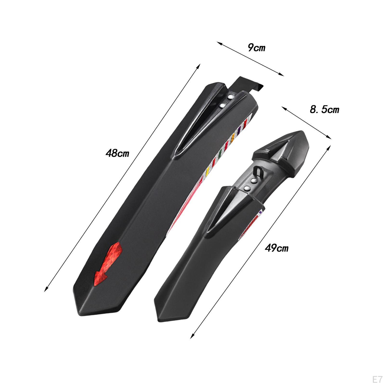 Переднее и заднее велосипедное крыло. Велосипедные крылья. Регулируемая защита от дождя — фото 9