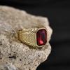 Herren-/Damen Hochwertige 316L Edelstahl Mehrfarbige Edelstein-Stile Onyxringe Klassischer Mode-Trend Schmuck