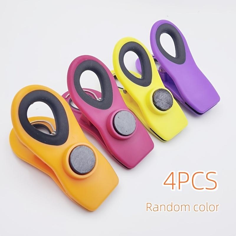 

4pcs Premium Multi-Functional Thickened Plastic Clips - Food Bag Clips, Food Storage Bag Sealing Clips, Moisture-Proof, Dust-Proof, Airtight Clips. 4pcs