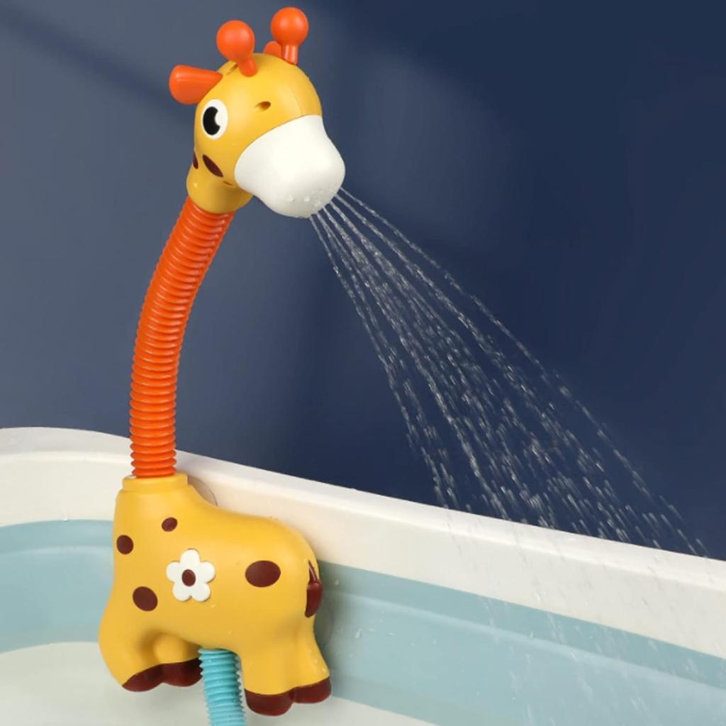 Baby Bath Shower Head Electric Giraffe Shower Bath Toy Kids Bath Water Spray Toy Baby Water Feature